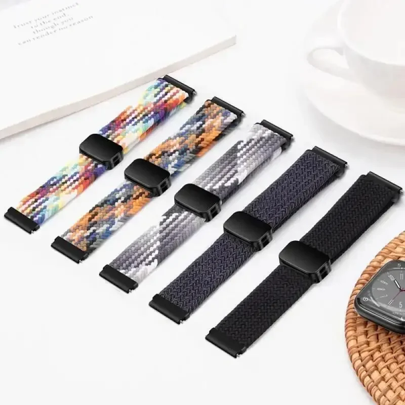 18mm Nylon-Elastikband für Casio AE1200/1300, magnetisches, atmungsaktives Armband für F91W/W218/F108/A159 A158 A168 A169, geflochtenes Band – Detail 16