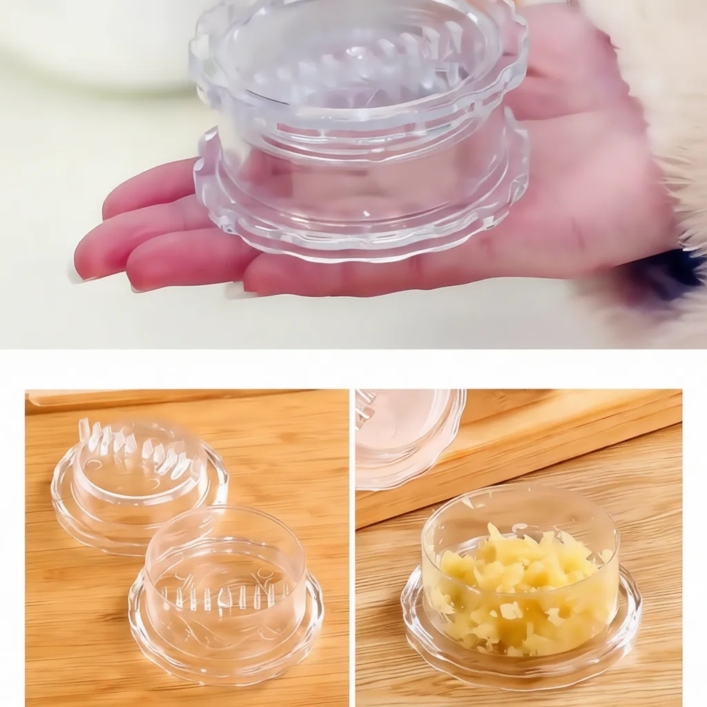 Eco Friendly Manual Garlic Presser Mincer Kitchen Gadget Ginger Grinder Masher Tool For Easy Garlic Paste Prepration