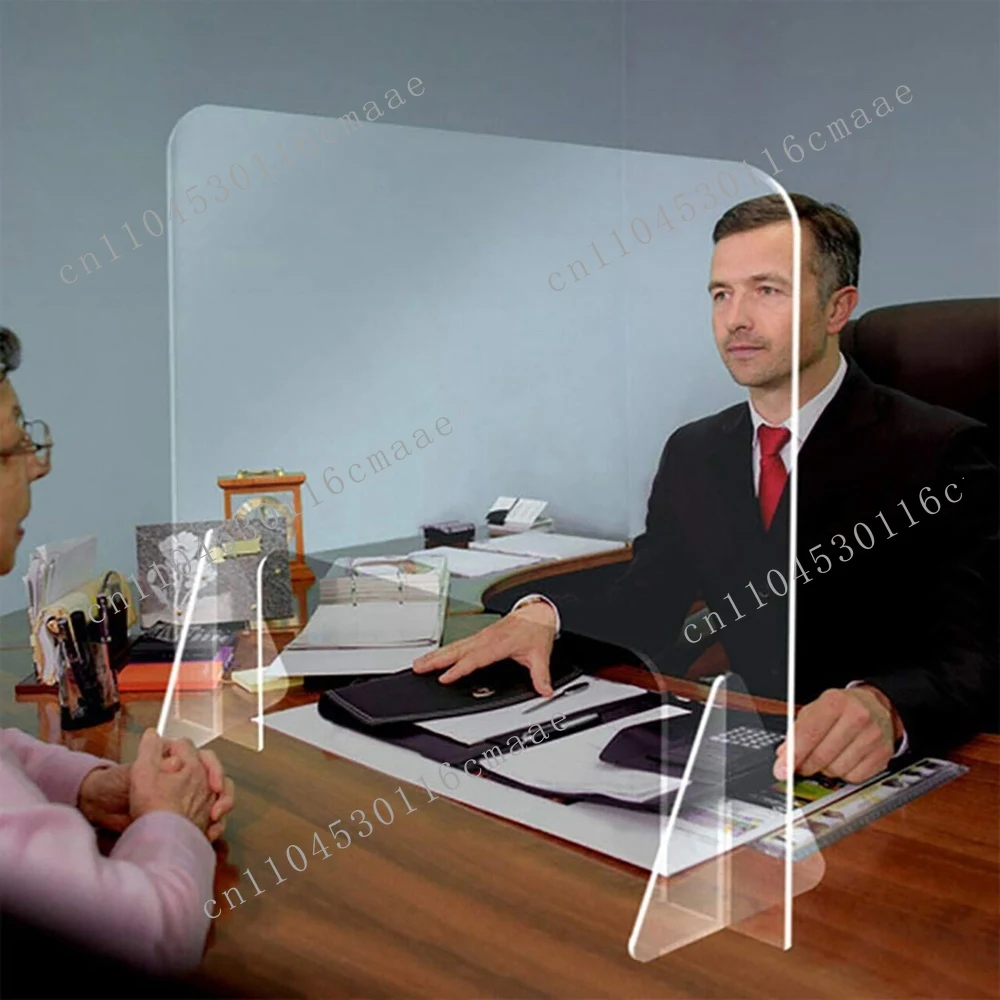 

NEW A21I-Sneeze Guard Shield Desk Partition Baffle Screen Anti-Spray Transparent Isolation Protection Secure Divider Baffle