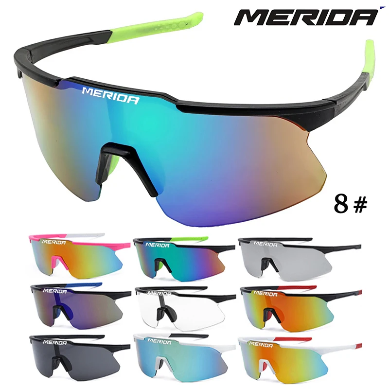 

Merida long-distance cycling sunglasses Women Men Sports Glasses UV400 Riding Eyewear Mountain Bike Road Bicycle Outdoor Lenses