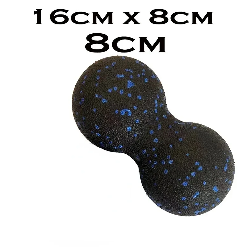 EPP Fitness Ball Double Lacrosse Massage Ball Set Mobility Peanut Ball for Self-Myofascial Release Deep Tissue Yoga Gym Home