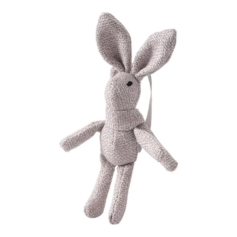 31BB Textured Woven Rabbit Keychain Charm Soft Plush Hanging Doll Toy for Backpacks Handbags Keys and Daily Carry Use
