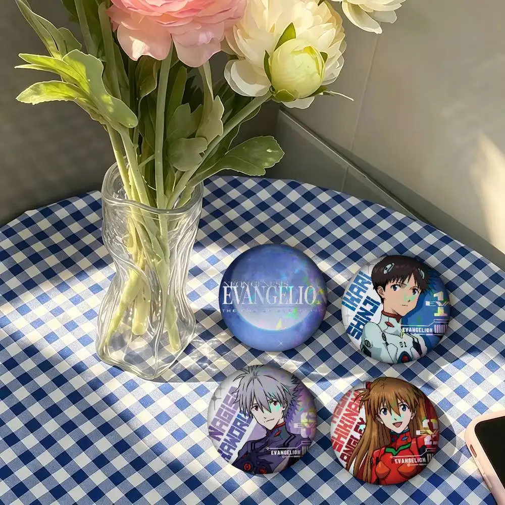 Anime Creative Neon Genesi Evangelion Creative Tinplate Soft Button Pins Animal Icon Brooch Lapel Backpack Badge Accessories Pin