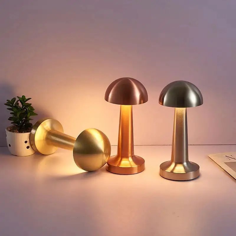 

Table Lamp Aluminum Alloy Night Light Touch Operation: Stepless Dimming, No Flicker, Eye Protection, Built-in Lithium Battery