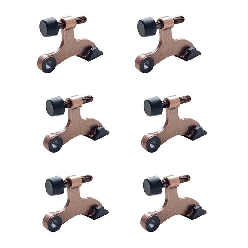 

FAAJ-6 шт. шарнирный штифт дверной стопор регулируемая сверхмощная петля с резиновым бампером для уменьшения потенциального повреждения вмятин на стене