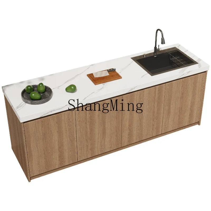 

ZHB Outdoor Garden Wash Table Integrated Slate Operating Table Outdoor Garden Wash Table Basin Locker G