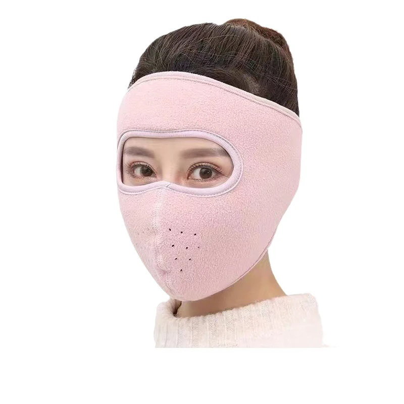 Windproof Face Warm Mask Winter Cap Ski Breathable Masks Fleece Face Shield Caps With HD Goggles Anti-fog Cycling Cap Balaclava