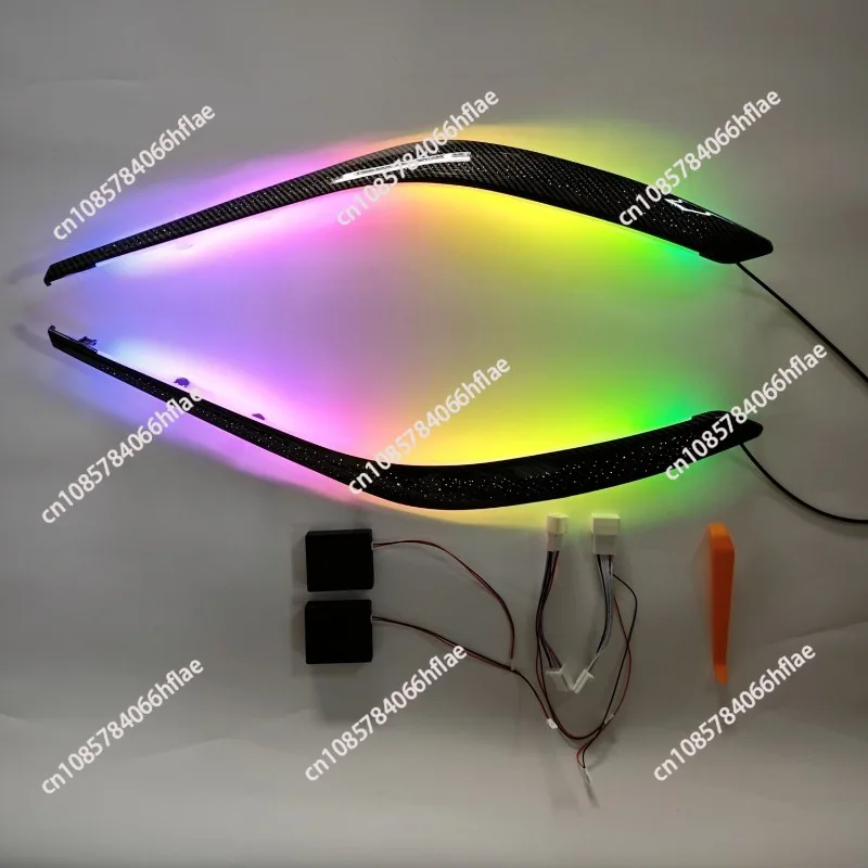 

Подходит для Toyota Corolla: подсветка дверного порога, подсветка передней дверной панели, многоцветная, с управлением через приложение Symphony.