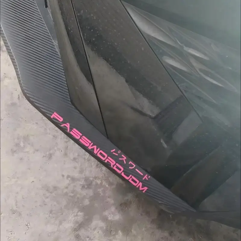 الجبهة مجرفة ملصق مائي PASSWORDJDM مصباح الحاجب الخلفي ديكور السيارات حافة ملصق تحدها شخصية للسيارات اليابانية #2