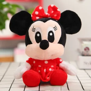 Disney-Mini Mickey and Minnie Mouse cute plush toy, stuffed doll, cartoon anime, birthday and Christmas gift, 20cm 8 Main Sales Mickey Natal - №6