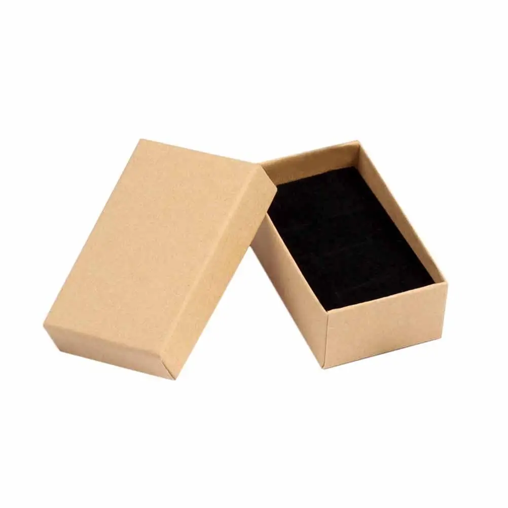 

13pcs Jewelry Storage Box Retro Classic Kraft Paper Ring Box for Women Girls Ladies (Light Kraft Paper)