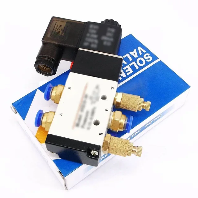 Magnetventil Reliable 4V21008 DC 24V Solenoid Pneumatic Valve 5 Port 2 Position with Muffler Connector for Optimal Performance Pneumatik — Detail 3