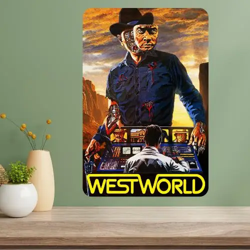 Letrero Metálico Clásico de la Película Westworld