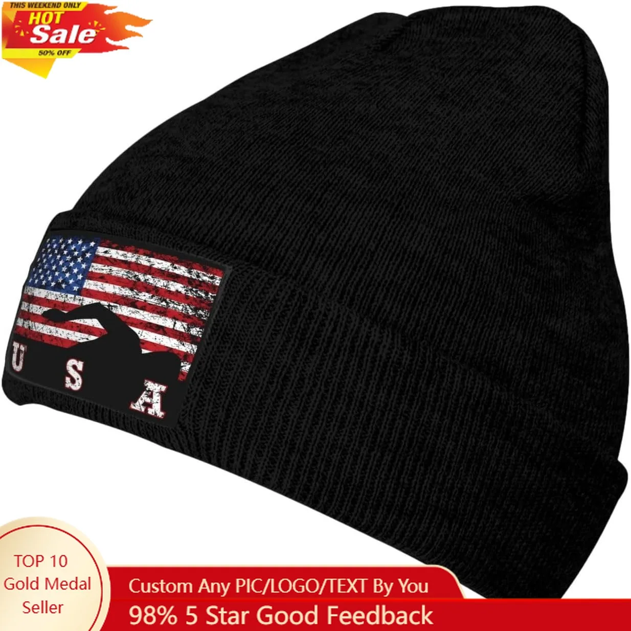 Stretchy Knit Beanie Hat Unisex Warm Knitted Hats Winter Ski Skull Caps Acrylic Knit Stocking Cuffed Cap Watch Caps