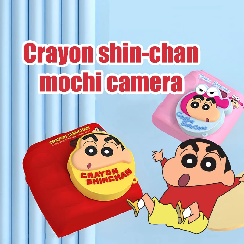 CRAYON SHINCHAN Periféricos de animação de câmera infantil Mochi Manga de silicone Câmera digital de alta definição Brinquedos de aniversário para