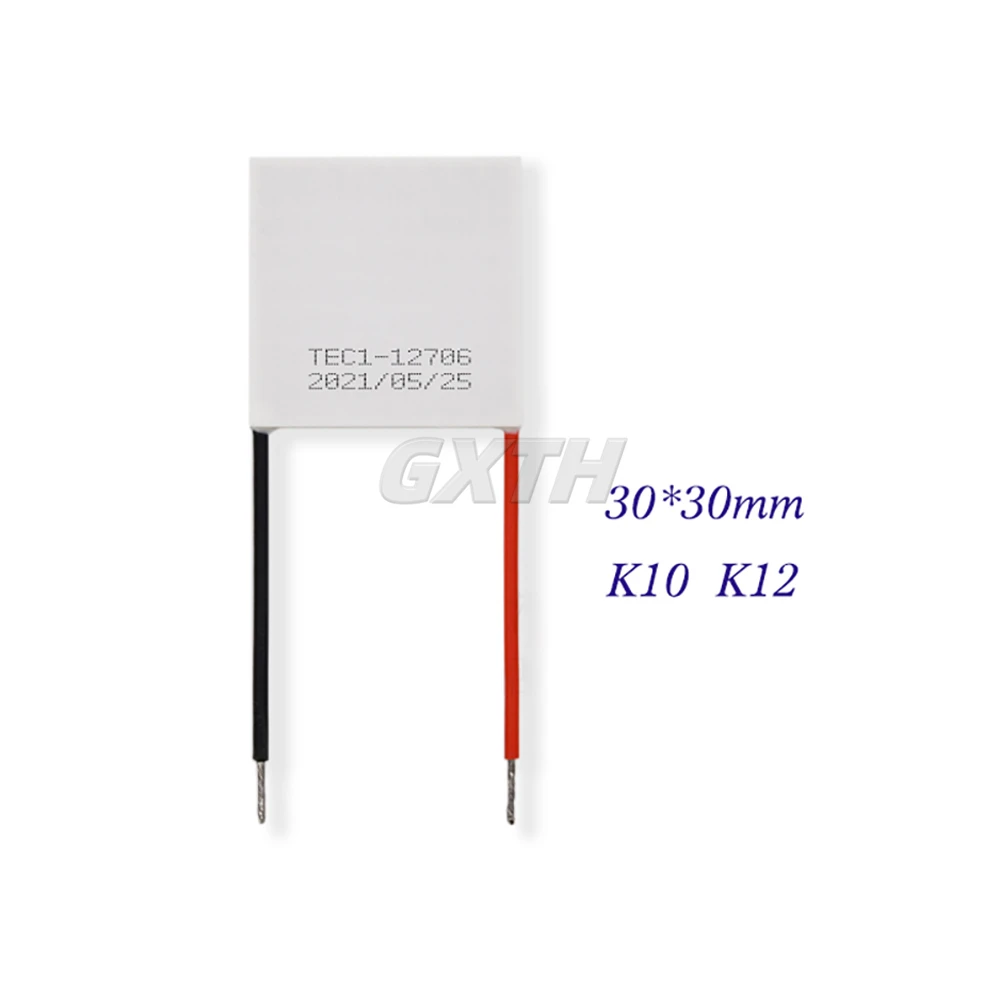 TEC1-12706 30*30mm Semiconductor Refrigeration Tablet Drug Dehumidification Module Refrigeration Chip Cooling Condensation Cream