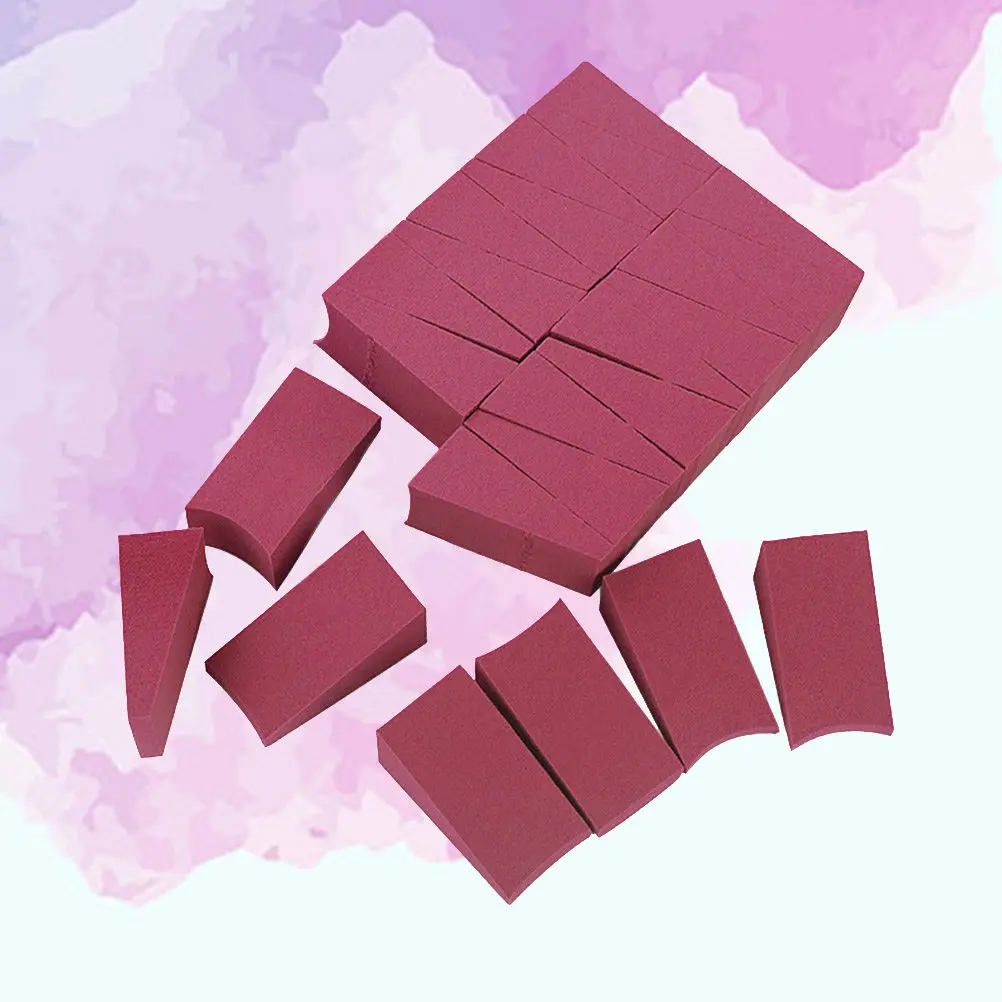 24Pcs Expansible Hydrophilic Wedge Sponge Puff for Women Makeup Foundation Cream Cream Powder Application Sensitive Skin