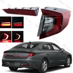 For Hyundai Sonata 10th 2020 2021 Rear Bumper Tail Light Taillamp Brake Stop Reverse Warning Reflector Lamp Taillight 92401L1000