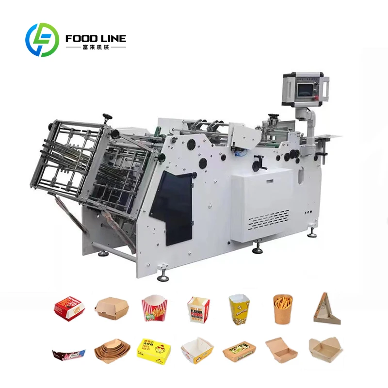 Customized Food Box Making Machine Automatic Corrugated Box Forming Machine Factory Supply Food Packaging Production Line
