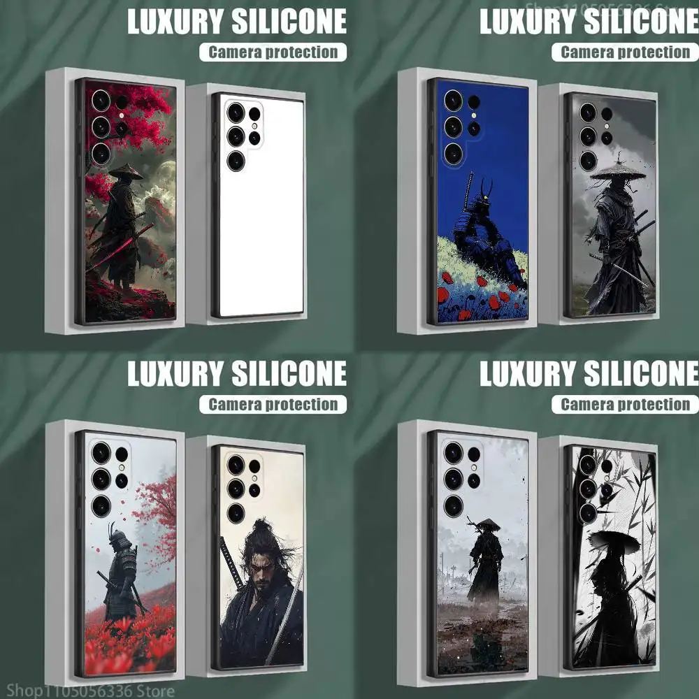 

Japanese Bushido Samurai Phone Case For Samsung S25,S24,S23,S22,S21,S20,S10,Ultra,Plus,Lite,FE,Soft Silicone Black Cover