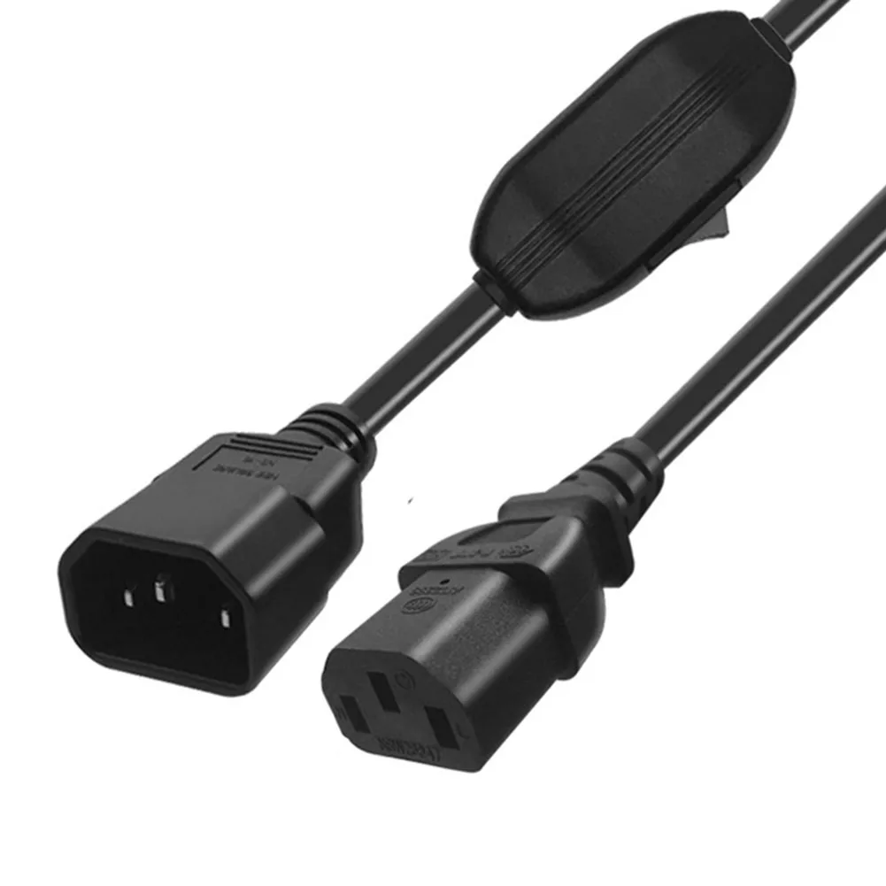 For Electric Kettles IEC Power Cable Extension Power Cable Home Office Use Energy Efficiency Oxygen-Free Copper