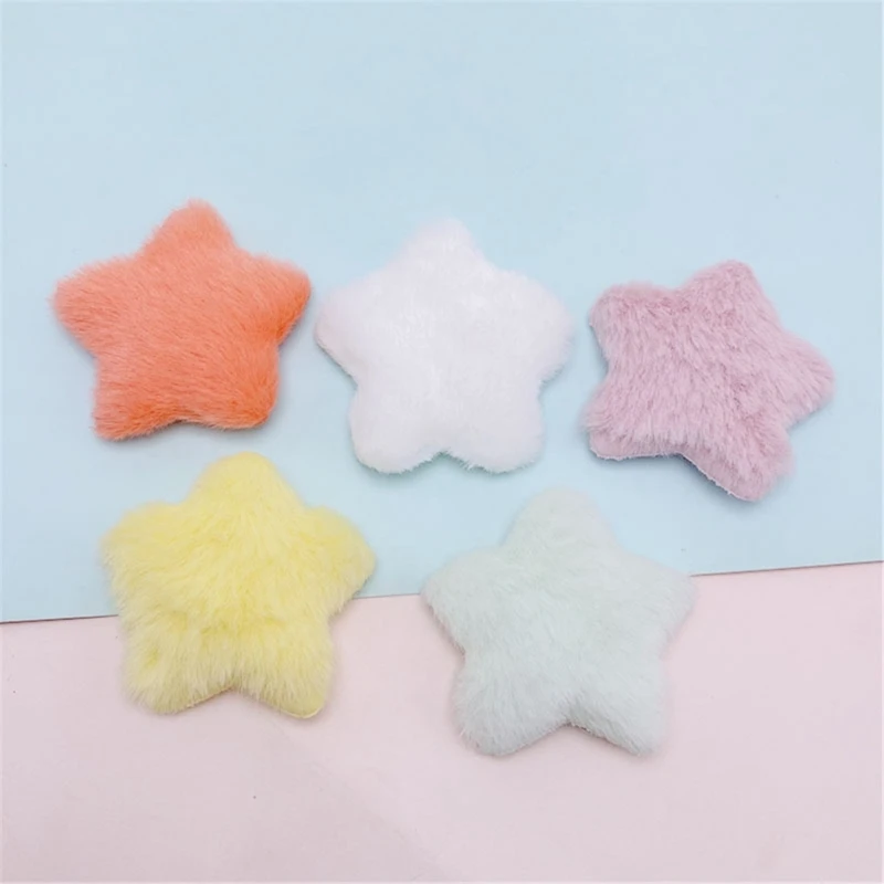 Handmade Hairhoop Appliques Plush Star Set of 20 Craft Headbands Making Supply