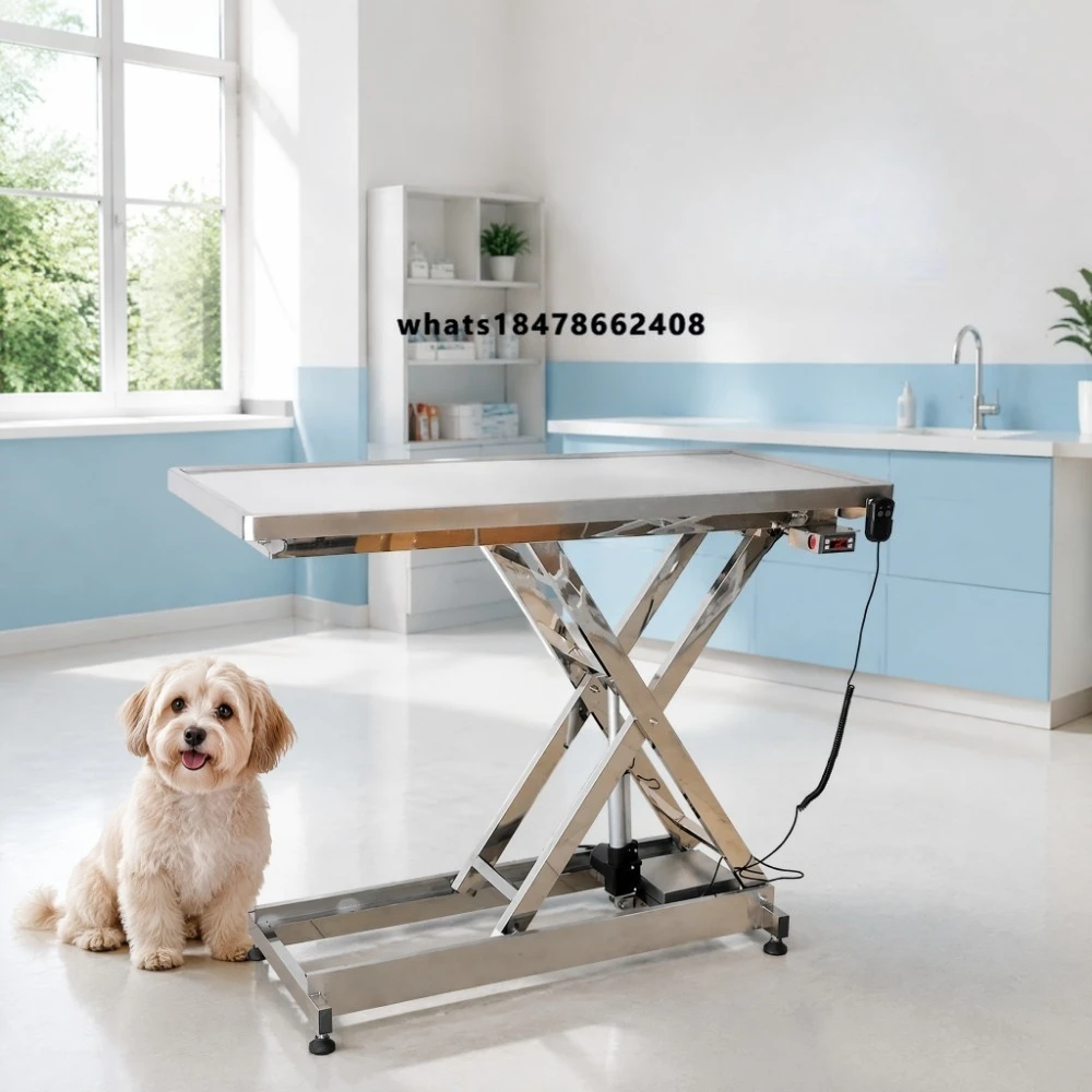 veterinary table, veterinary examination table, electric height adjustment 304 stainless steel table, pet medical equipment