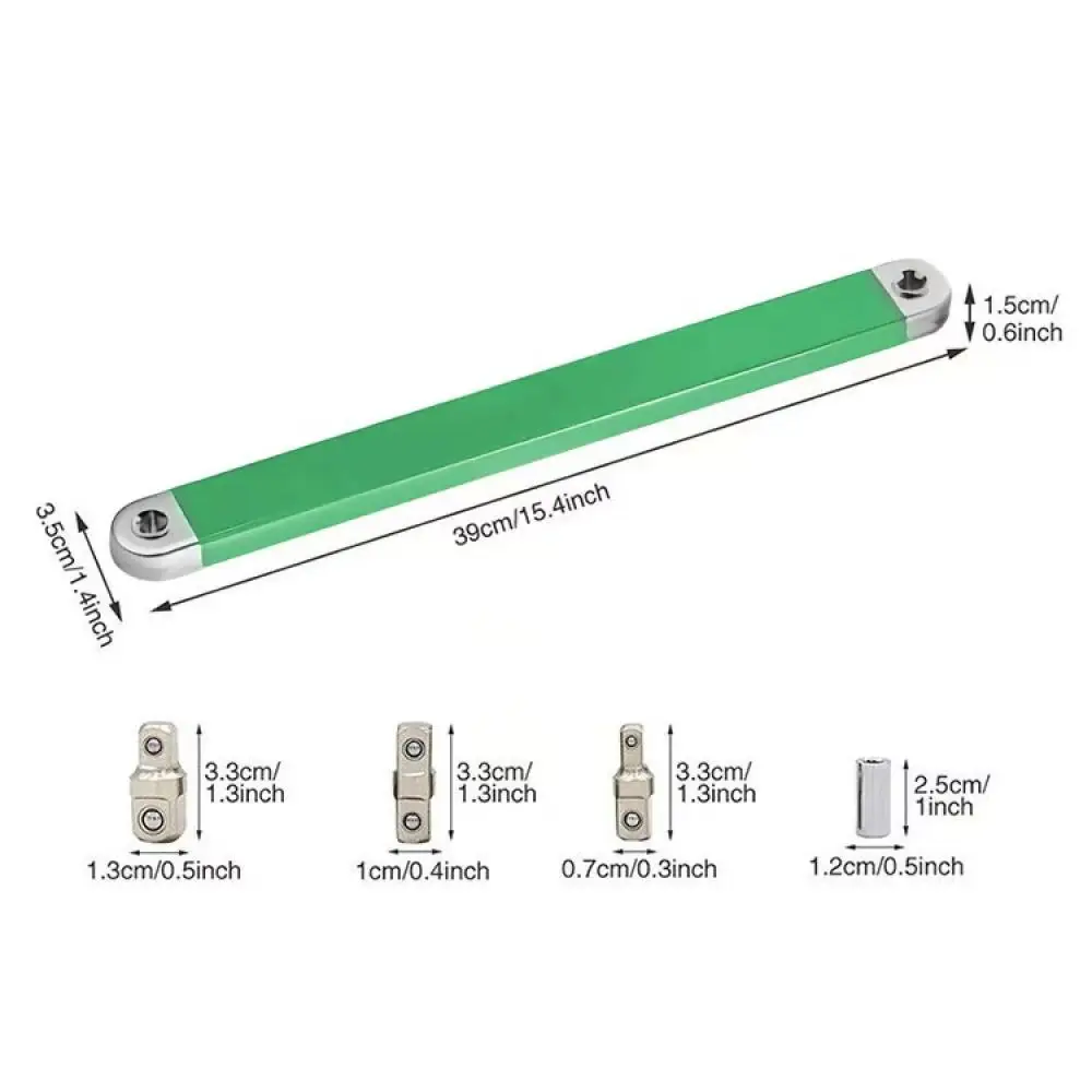 Professional Offset Extension Wrench Ratchet Spanner Manual Hand Tool For Mechanical Repair Narrow Space Working Helper