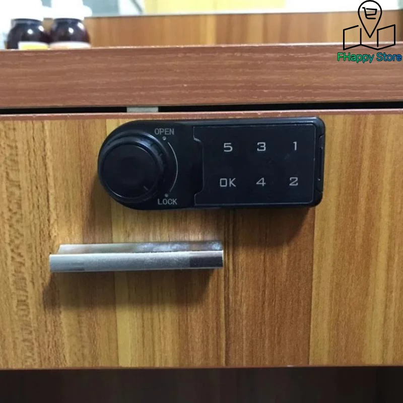 1 Set Touch Keypad Password Key Access Lock Digital Electronic Security Cabinet Coded Locker RFID Card Key Lock