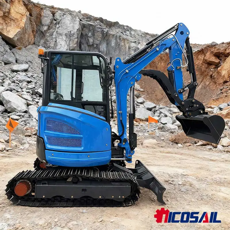 حفارة صغيرة ديزل زاحفة هيدروليكية أفضل حفارة صغيرة مع EUR5 وCE معتمدة للعمل في المزرعة