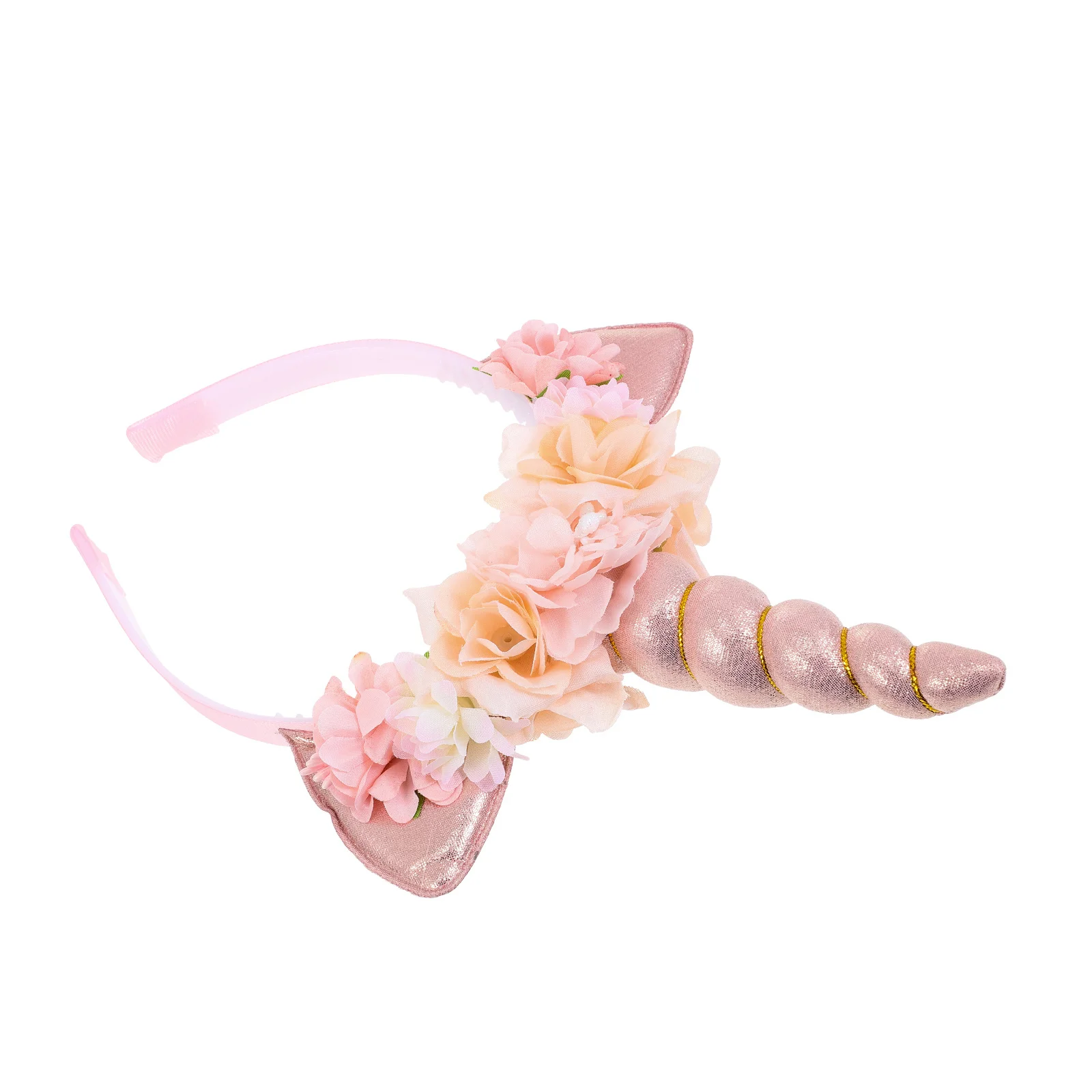 

Simulation Flower Headband Unicorn Hair Band For Kids Girls Lightweight Party Cosplay Sleepwear Pajamas Event Accessory