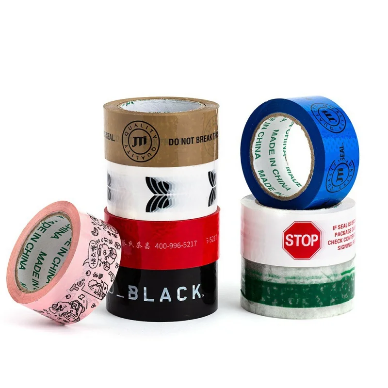 10 pieces（custom）OEM and ODM custom logo printed tape box packaging high adhesion customized bopp tape