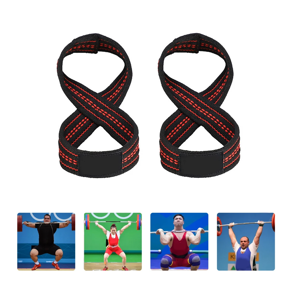 

1 Pair Weightlifting Wrist Bands Support Brace Grip Straps Gym Sports Training Fitness Elastic Breathable Comfortable Durable