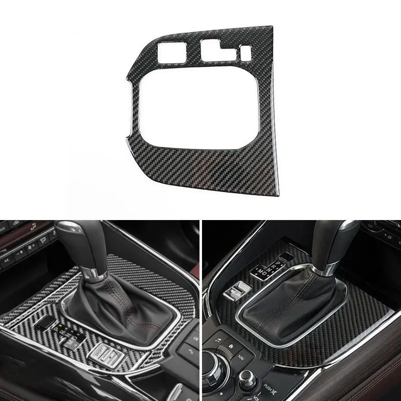 

For Mazda CX-9 CX9 2016-2023 Car Accessories Interior Sticker Center Control Gear Shift Panel Frame Trim Carbon Fiber Cover