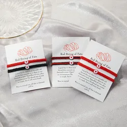 Handmade Lucky Red String Love Heart Bracelets Women Men Simple Fashion Adjustable Woven Rope Bracelet Friendship Couple Jewelry