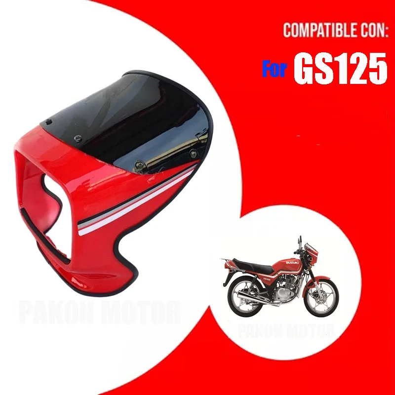 

Motorcycle WindShield of Head Light Cover for Haojue Suzuki Qianjiang Lifan Loncin GS125 HJ125 QS125 QJ125 Front Cowling Case