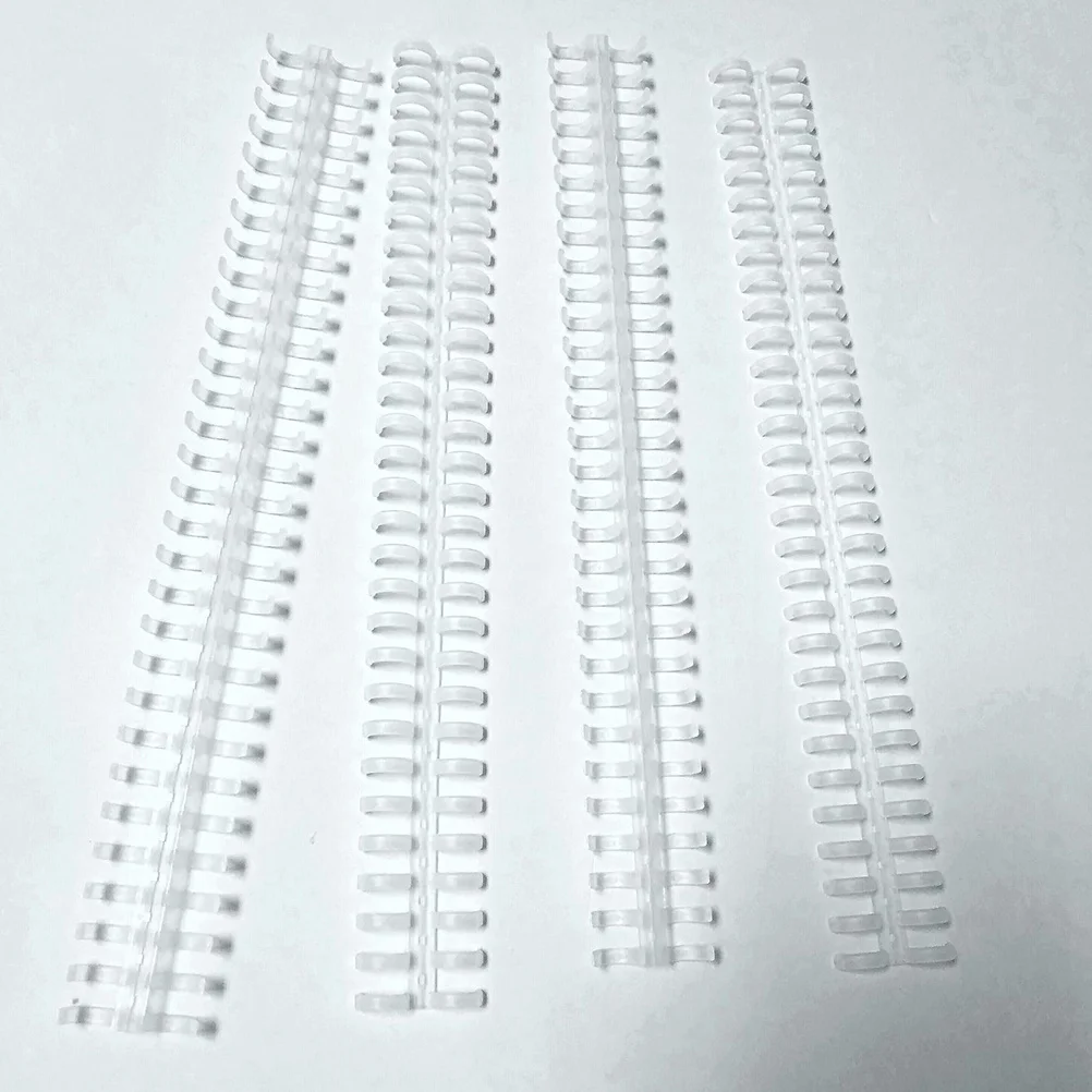 

5Pcs Loose-Leaf Hinge 12mm 30-Hole Material DIY Notebook Book Making Cuttable Binding Strip Loose-Leaf Hinge