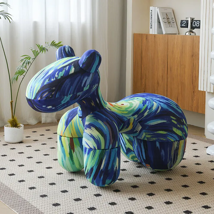 كرسي جرو لغرفة المعيشة، مقعد فاخر خفيف على شكل رسوم متحركة للأطفال