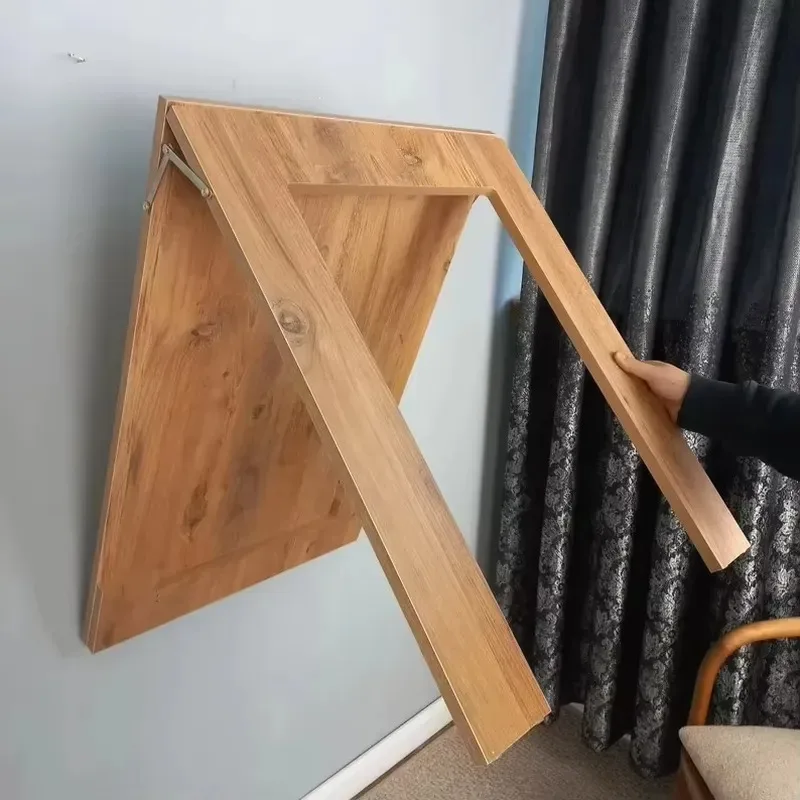 Modern Wall Mounted Wooden Folding Retractable Dining Table Panel Top For Home Hotel
