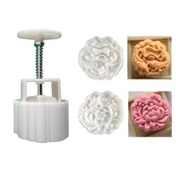 150g Lotus Carp Shape Mooncake Mold Pastry Stamp Moon cake Moulds Hand Pressure Tools Baking Accessories for Mid-Autumn Festival