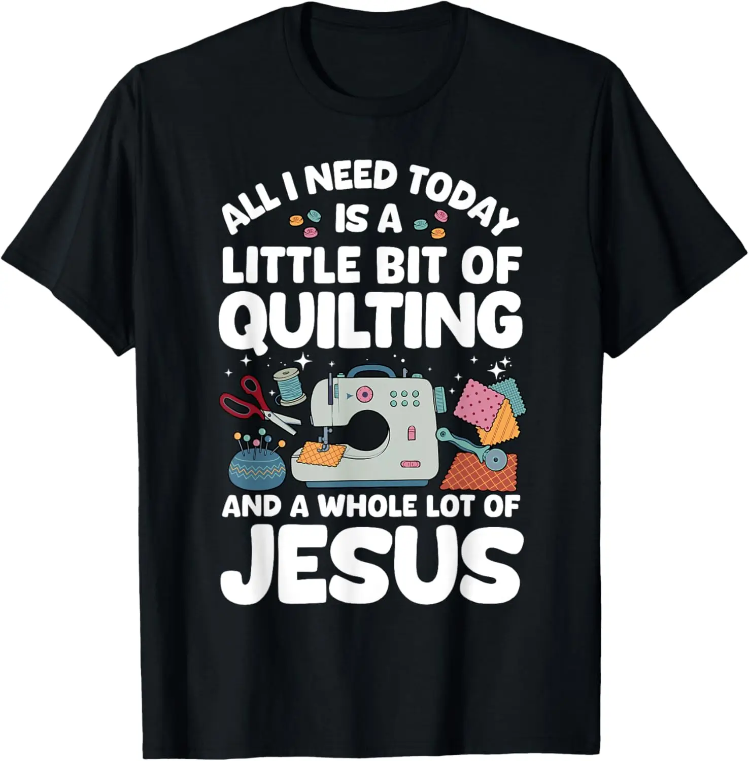 Cool Quilting Art For Men Women Sewing Quilt Lover Quilter T-Shirt