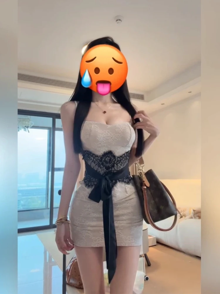 

XZY Spicy Lace Patchwork Skirt Women's plus Size Pure Desire Sexy Bodycon ort Skirt Polyester Fiber Zipper Ba