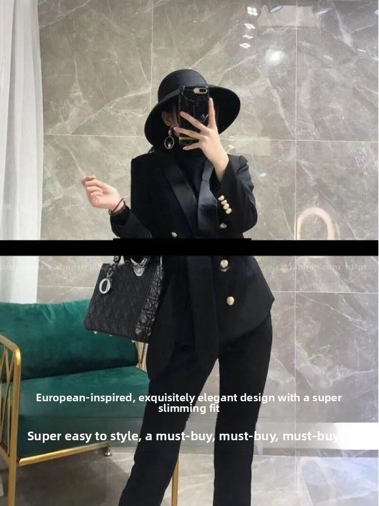 Briti Sle Peach Pink  Jaet with Belt Ele Precision Commute Wind Women's Suit Outerwear A6744