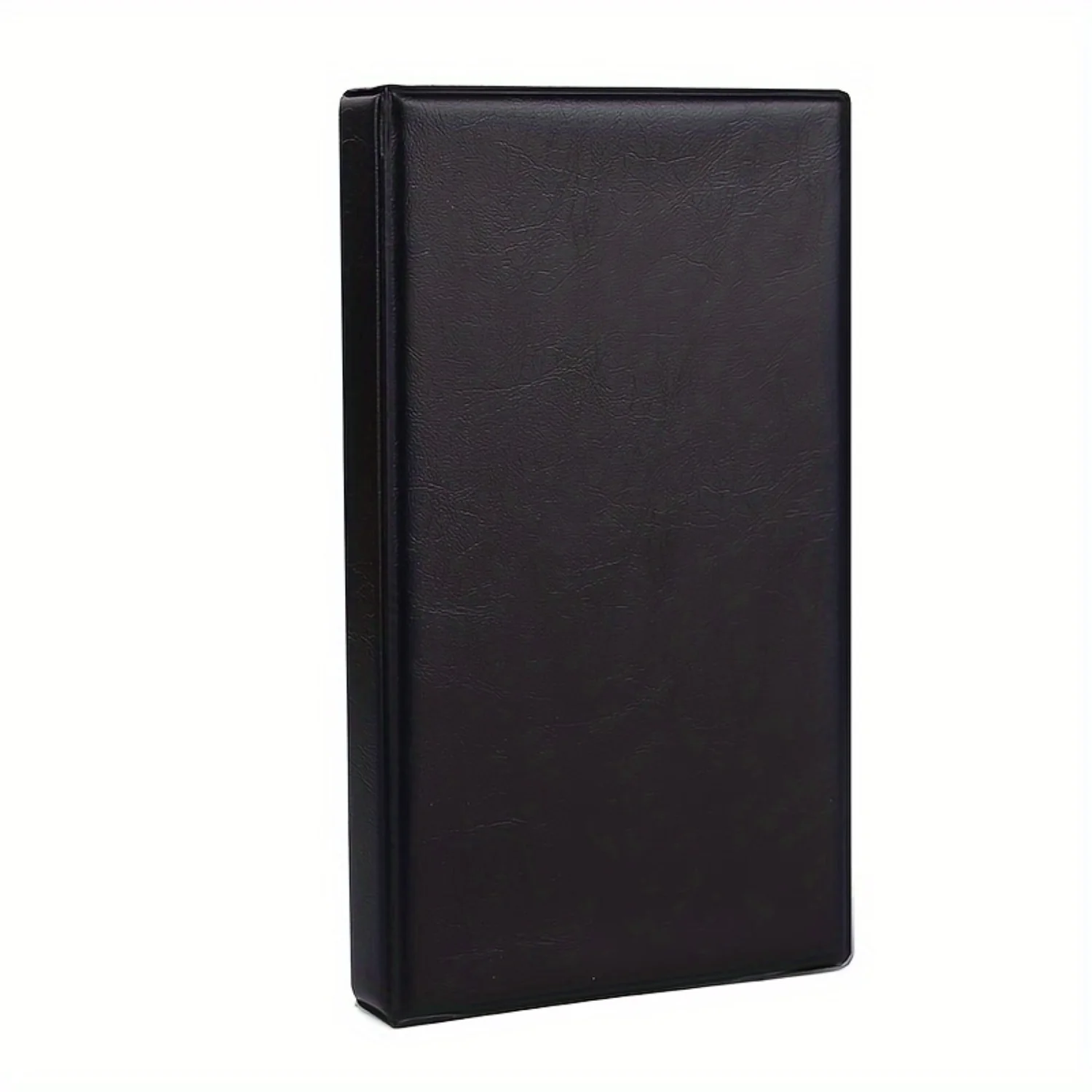 Sleek Black Business Card Holder For Men - Slim, Casual Style With Calculator Slot, Durable Pet