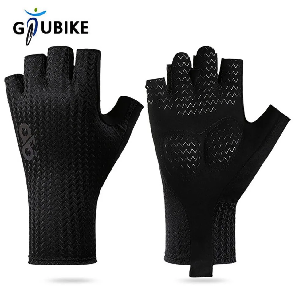 GTUBIKE Half Finger Radfahren Fahrrad Handschuhe Fitness Atmungsaktive Anti-Slip Fahrrad Handschuhe Für Männer Frauen Stoßdämpfung Sommer