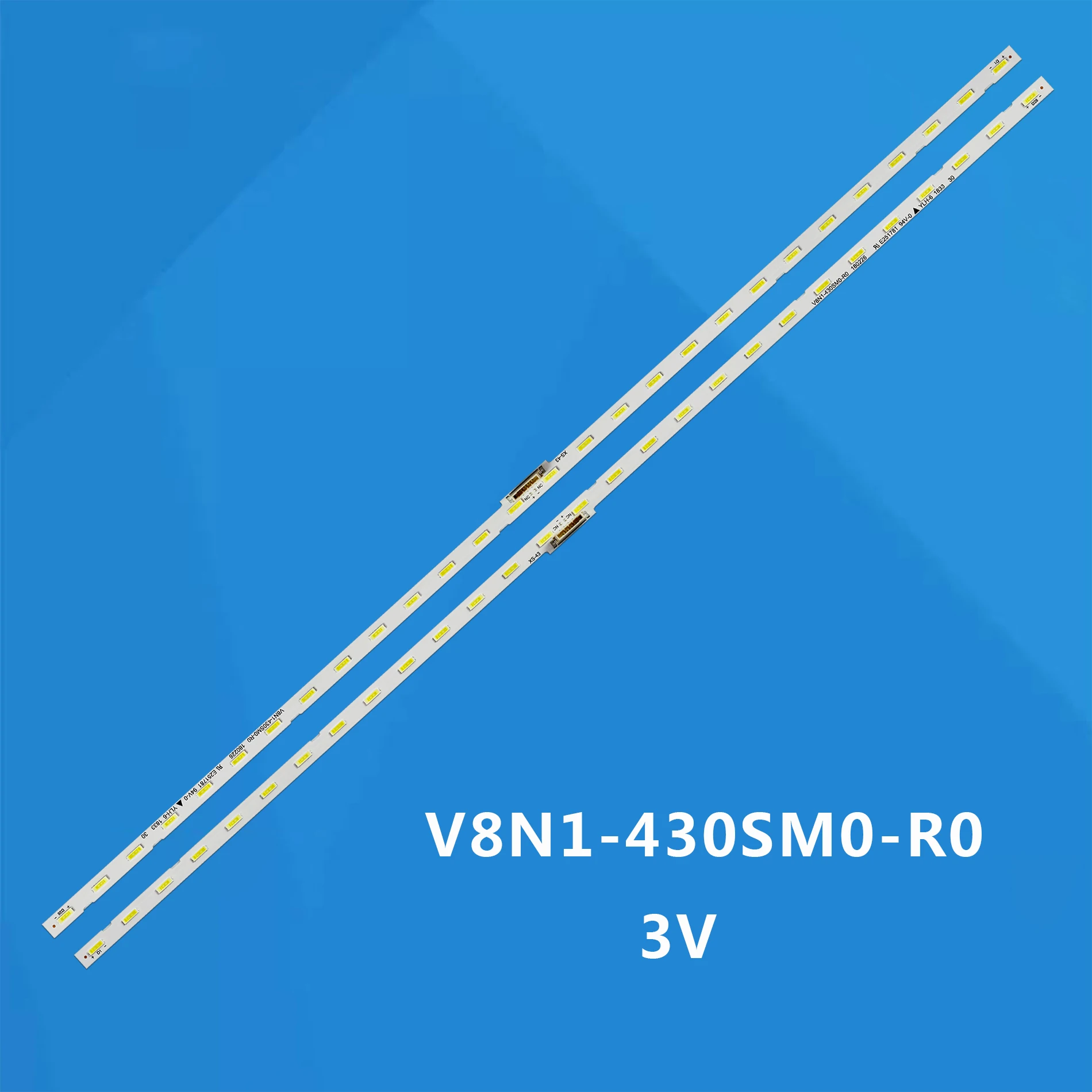 

LED Backlight Strip(3V) For UE43RU7410U UE43RU7025K UE43RU7400 LM41-00606A V8N4-430SM0-R0 BN96-46053A CY-NR043HGHV1V UE43RU7400U