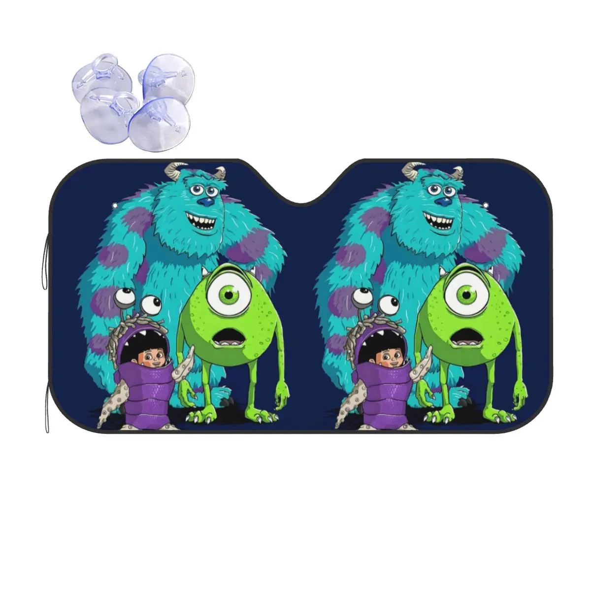 

Custom Monsters University Windshield Sunshade Foldable Reflective Sun Blocker Front Window Shade Visor