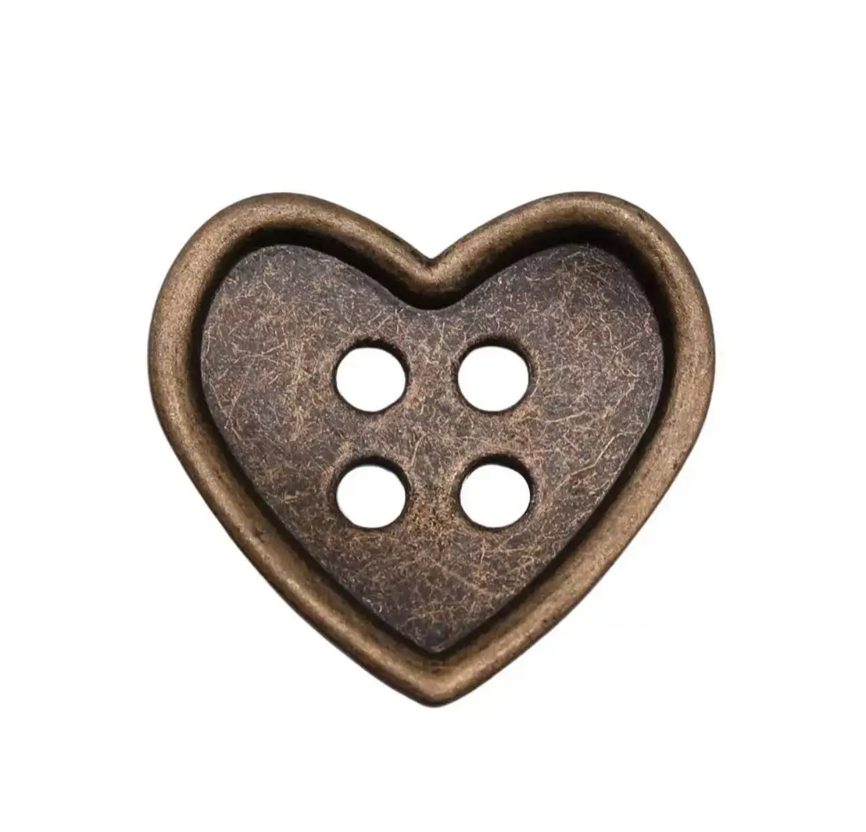 

5pcs 34*32mm Zinc alloy metal heart shaped button design charms for handmade HW3142