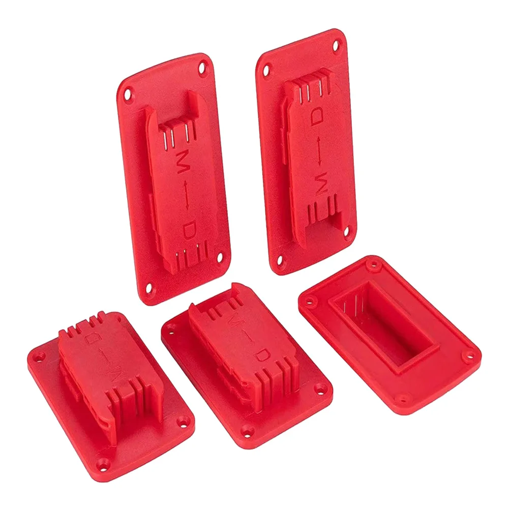 

Classy-5 Packs Tool Holder Mount For M18 Tool,Also Fit For 20V, 12V Drill Holder,Hanger Red Durable Easy Instal