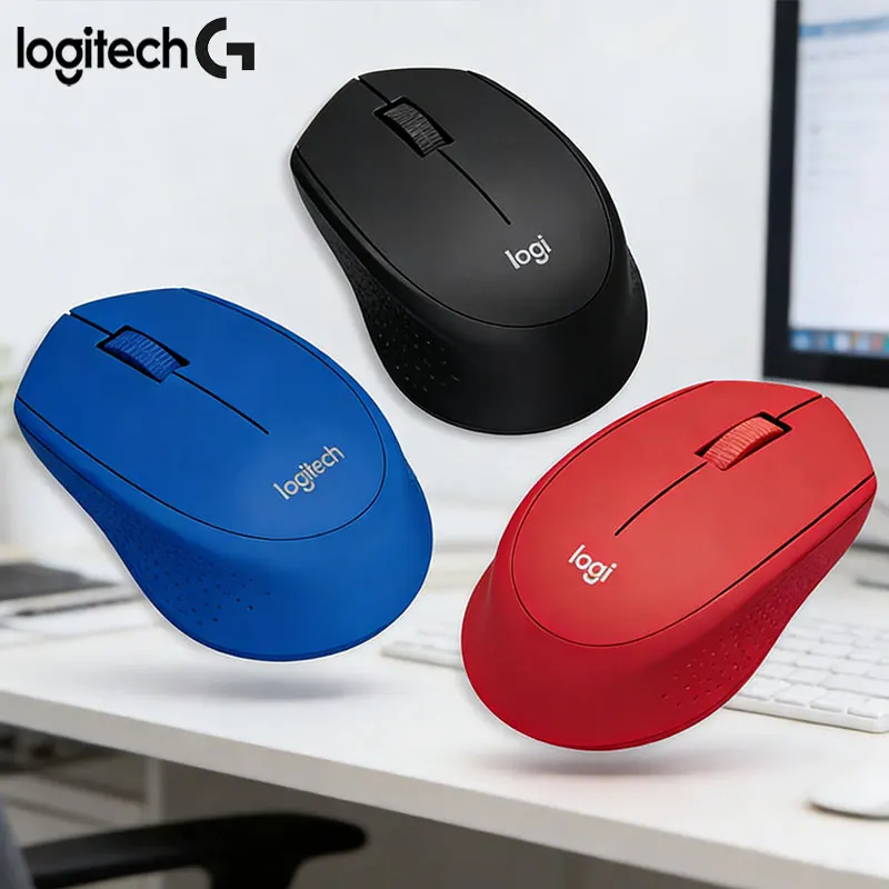 

Беспроводная Bluetooth-мышь Logitech M280/M330, бесшумная, с двумя режимами работы, для нескольких устройств, офисная бизнес-мышь